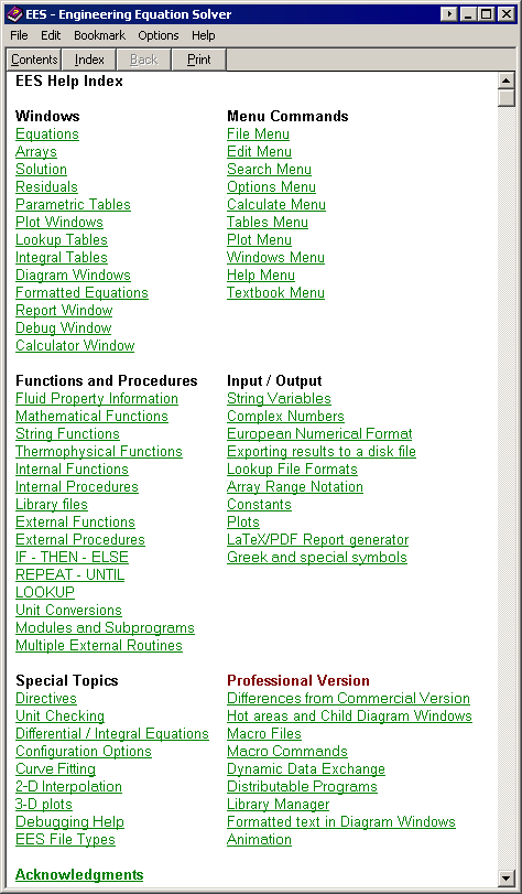 Equation Chart